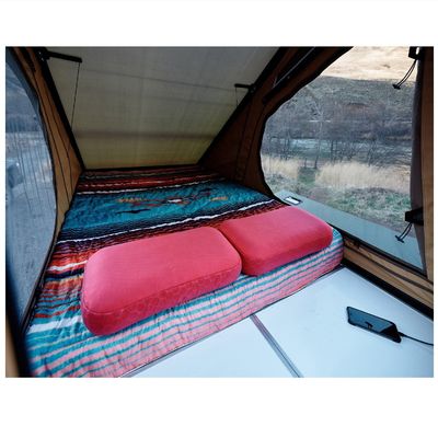 Couverture de camping pour camions à l'épreuve de l'eau en alliage d'aluminium pour 2014-2024 Sierra 1500 et 5.5ft F150