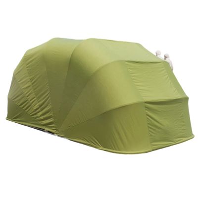 Garage à moto pliable Porte pliante horizontale avec logo personnalisé et couleur grise